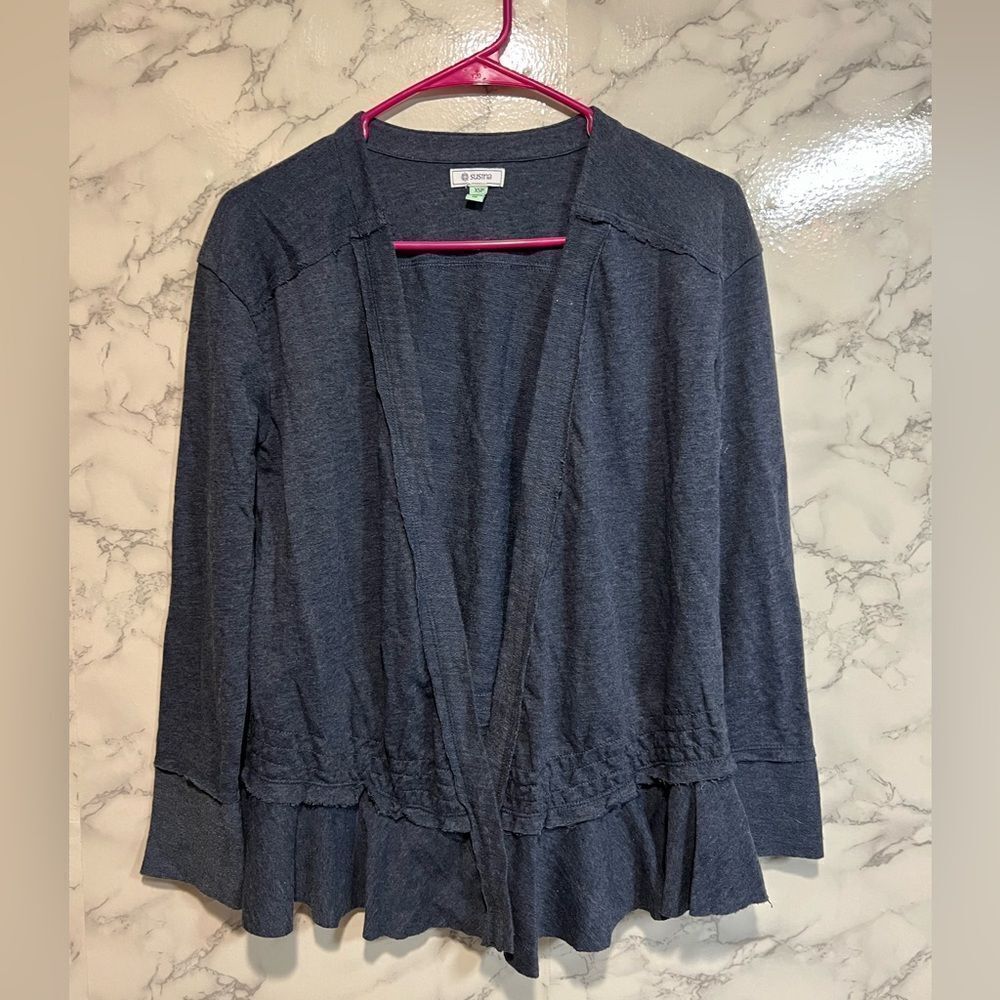 Susina Blue Cardigan Size XS